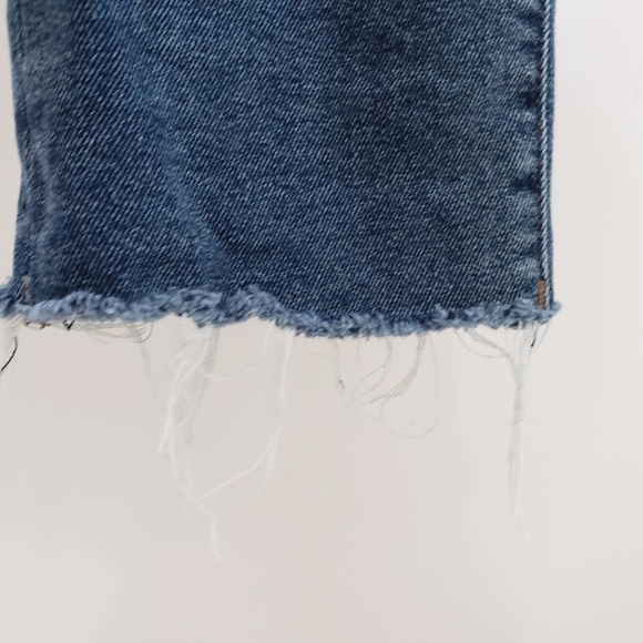 Evereve the Eve Straight High-Rise Medium Wash Button Fly Jeans Women's Sz 25 - Picture 5 of 9